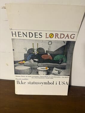 Print of Vintage Danish Publication "Hendes Lørdag" (Her Saturday) Nanna Ditzel